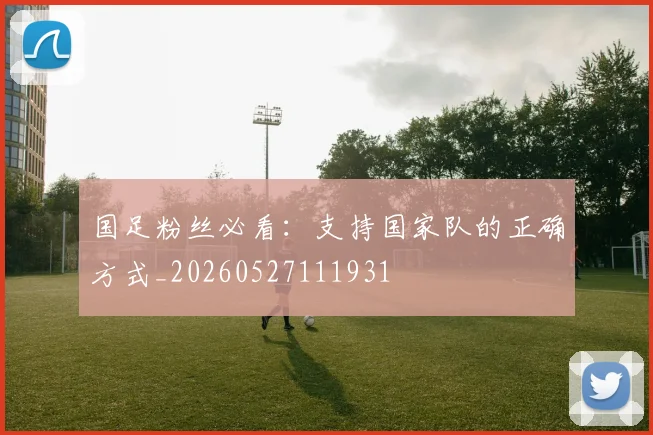国足粉丝必看：支持国家队的正确方式_20260527111931